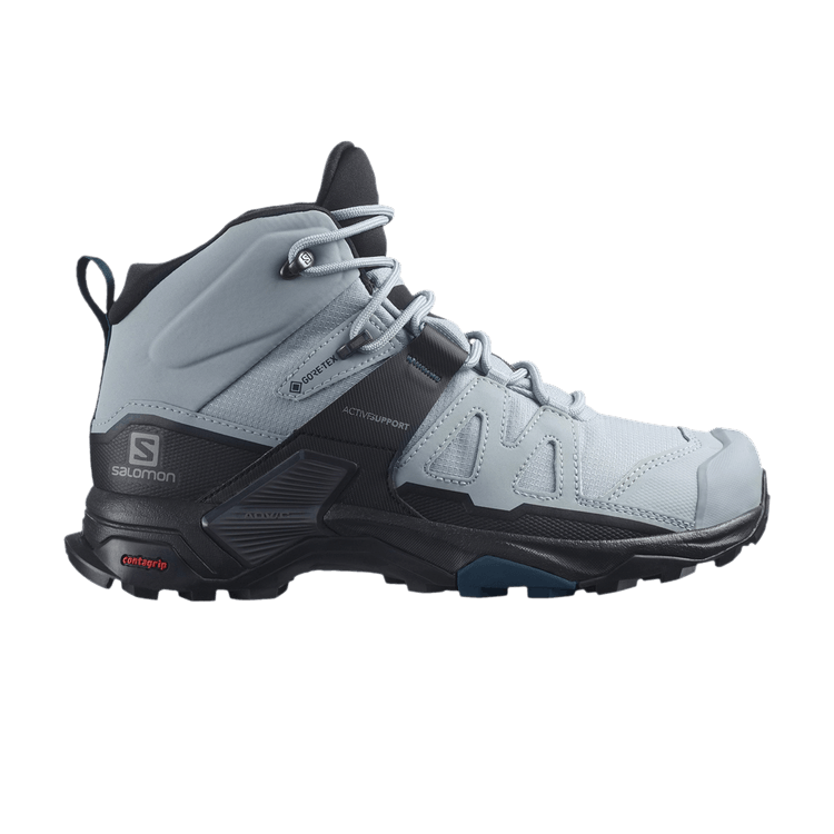 Salomon Wmns X Ultra 4 Mid Wide GORE-TEX 'Quarry Legion Blue' — Quarry/Black/Legion Blue