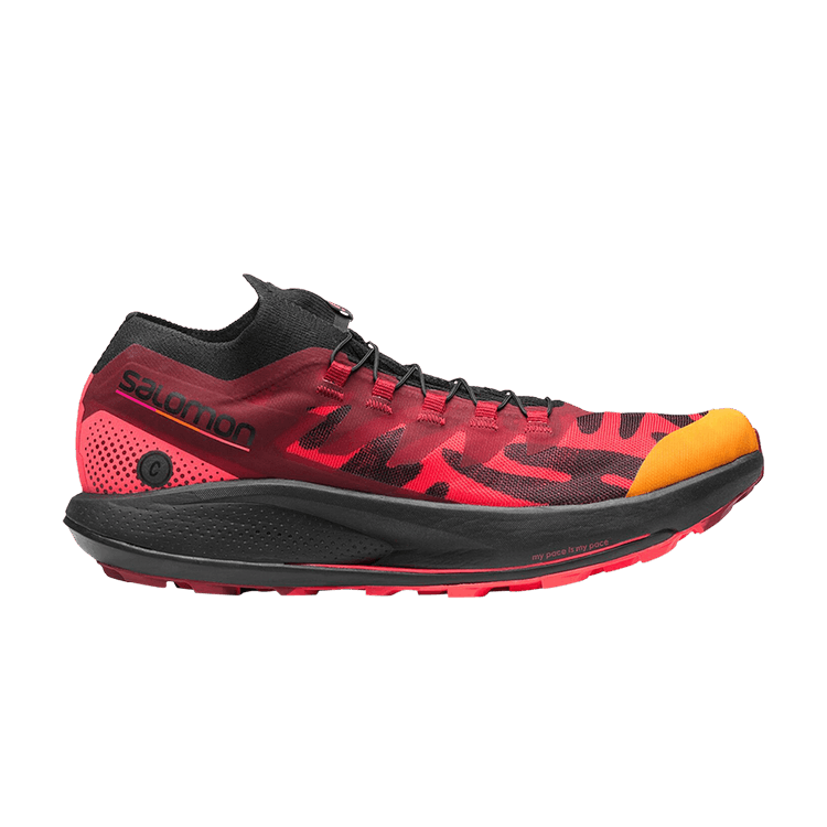Ciele Athletics x Salomon Pulsar Trail Pro 'Black Fiery Coral' — Black/Fiery Coral/Poppy Red