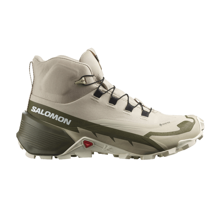 Salomon Wmns Cross Hike 2 Mid GORE-TEX 'Feather Grey Olive Night' — Feather Grey/Olive Night/White