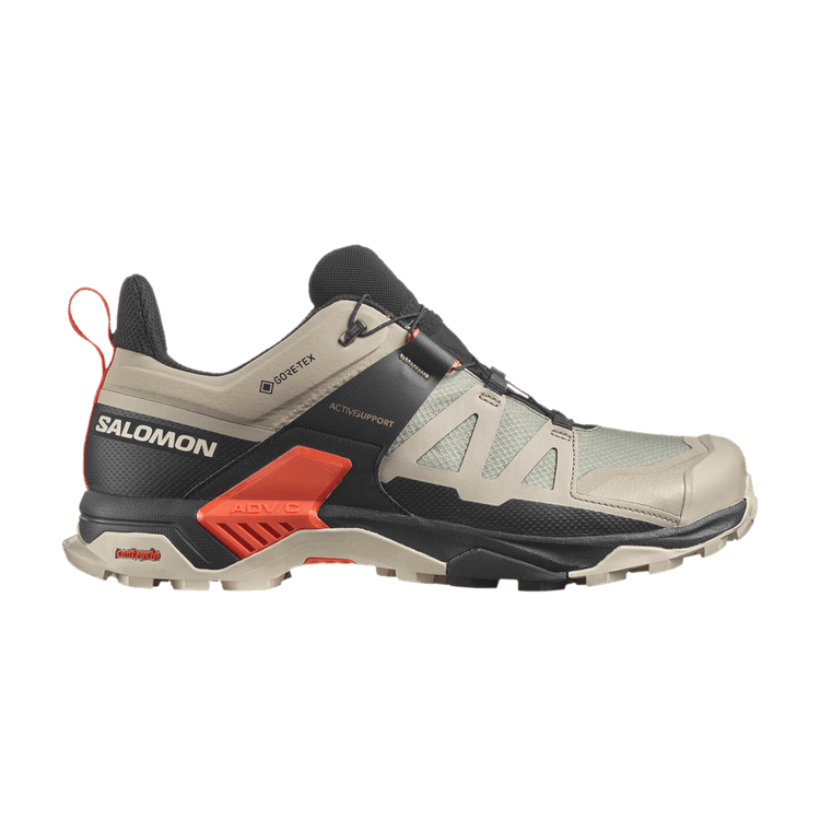 Salomon X Ultra 4 GORE-TEX 'Vintage Khaki Black' — Vintage Khaki/Black/Cherry Tomato