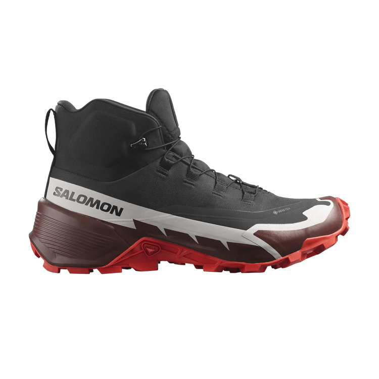 Salomon Cross Hike 2 Mid GORE-TEX 'Black Fiery Red' — Black/Bitter Chocolate/Fiery Red