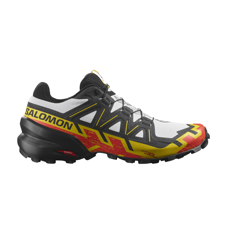 Salomon Speedcross 6 'Black Empire Yellow' — White/Black/Empire Yellow