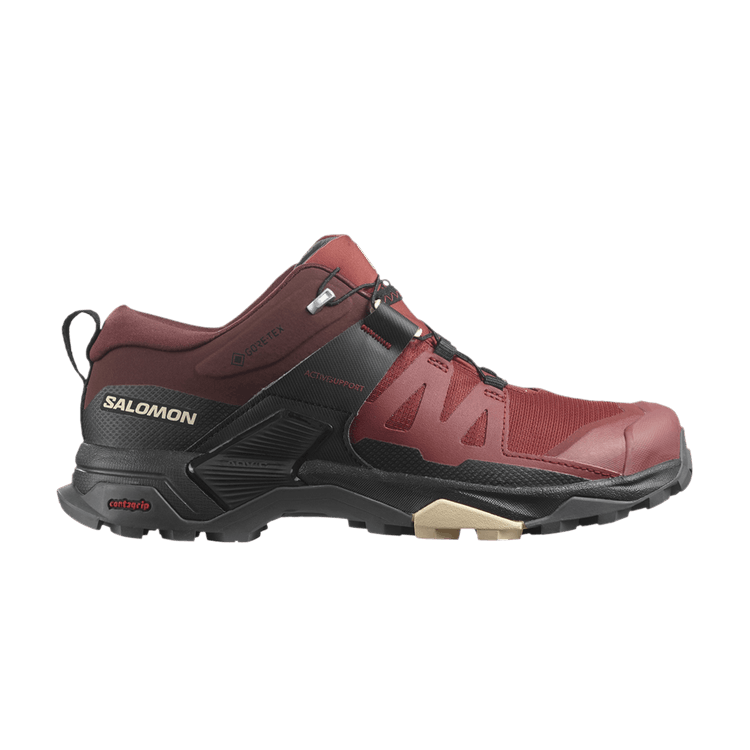 Salomon Wmns X Ultra 4 GORE-TEX 'Madder Brown' — Madder Brown/Black/Bleached Sand