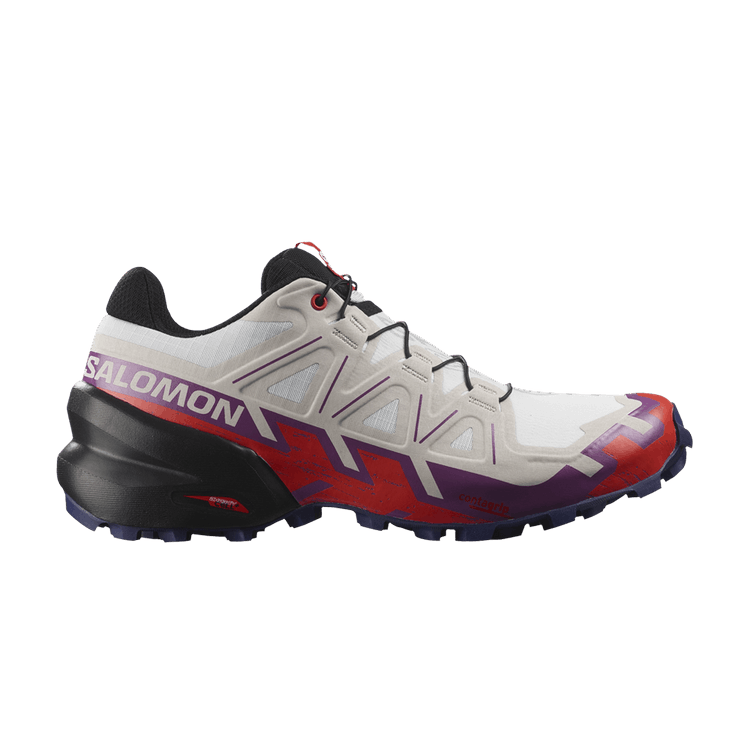 Salomon Wmns Speedcross 6 'White Fiery Red' — White/Sparkling Grape/Fiery Red