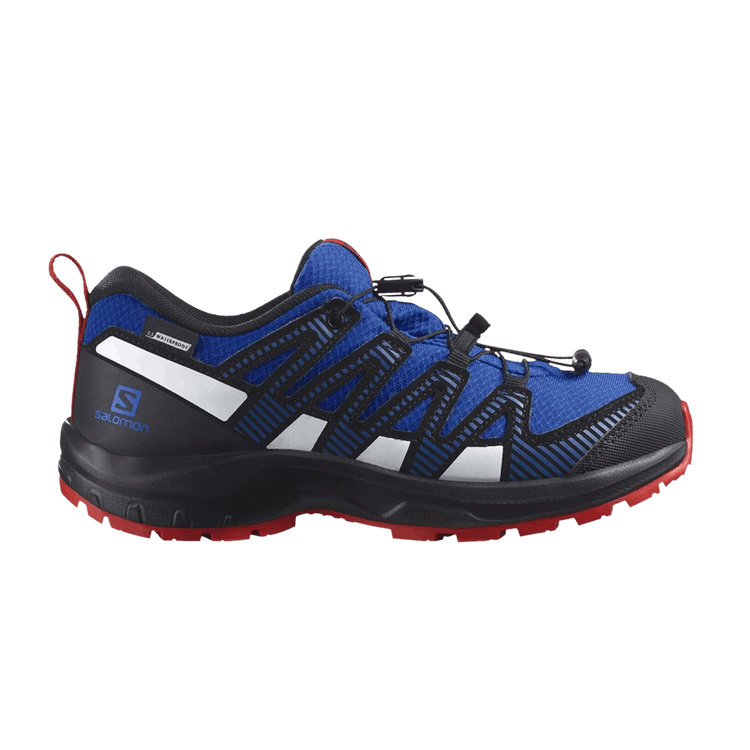 Salomon XA Pro V8 CSWP Junior 'Lapis Blue Black' — Lapis Blue/Black/Fiery Red