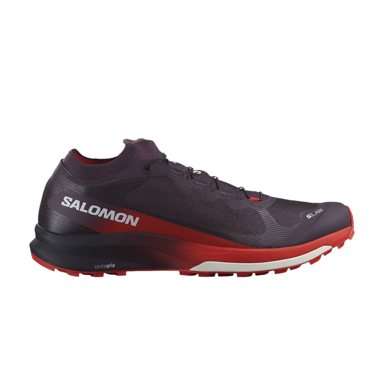 Salomon X Ultra 3 v2 'Plum Fiery Red White' — Plum Perfect/Fiery Red/White