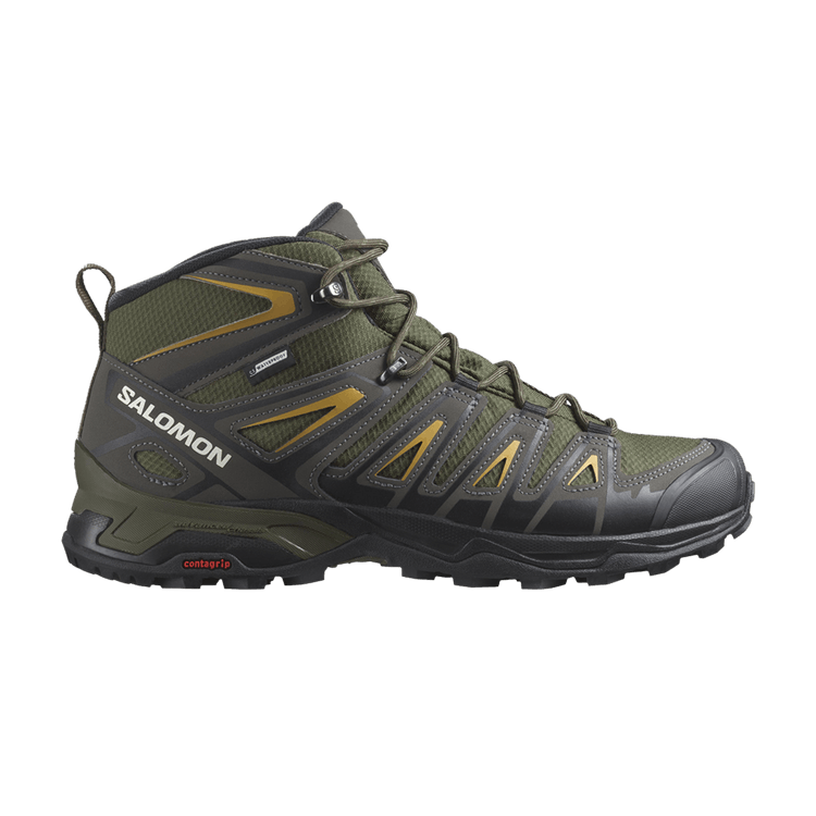 Salomon X Ultra Pioneer Mid CSWP 'Olive Night Amber' — Olive Night/Beluga/Amber Gold