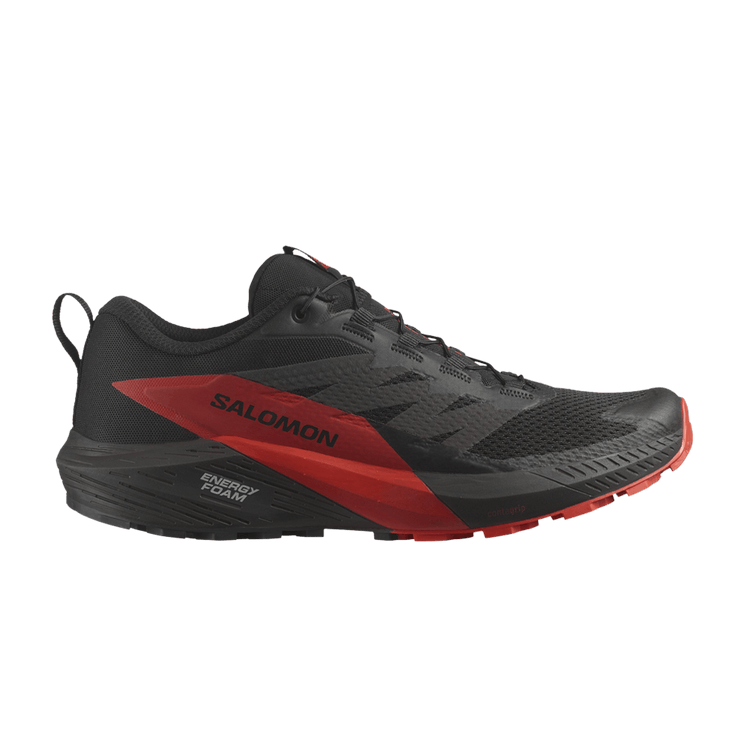 Salomon Sense Ride 5 'Black Fiery Red' — Black/Fiery Red/Black