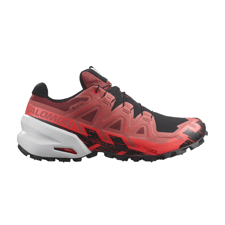 Salomon Spikecross 6 GORE-TEX 'Fiery Coral' — Cow Hide/Black/Fiery Coral