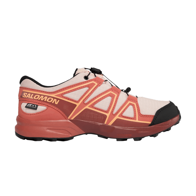 Salomon Speedcross CSWP Junior 'English Rose Cantaloupe' — English Rose/Cow Hide/Cantaloupe