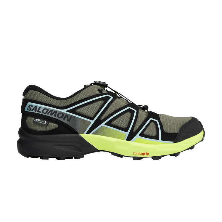 Salomon Speedcross CSWP Junior 'Deep Lichen Green' — Deep Lichen Green/Black/Safety Yellow