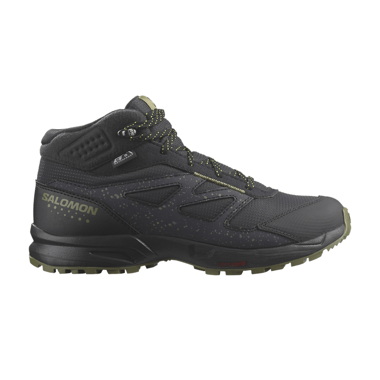 Salomon Outway Mid CSWP Junior 'Phantom Speckled' — Phantom/Black/Safety Yellow