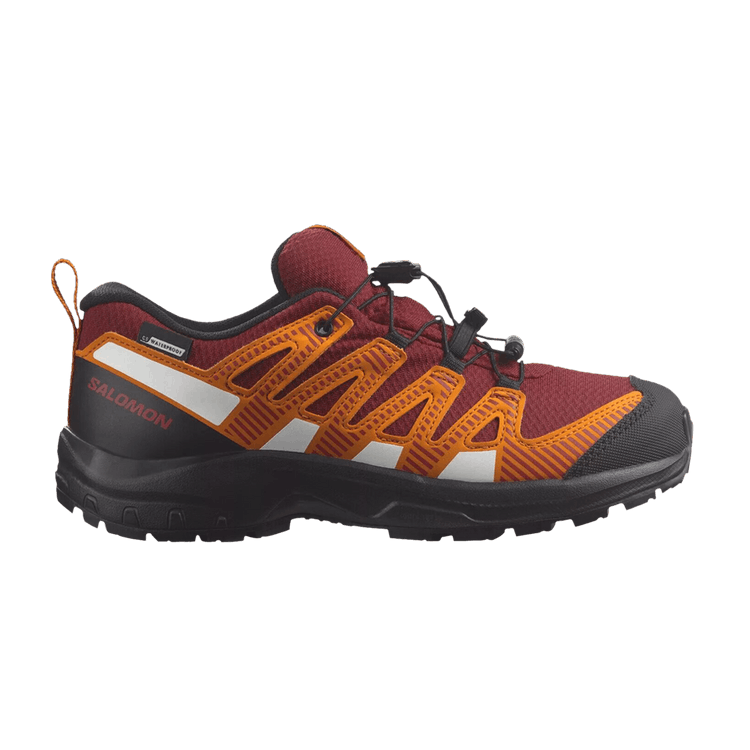 Salomon XA Pro V8 CSWP Junior 'Red Dahlia Orange Pepper' — Red Dahlia/Black/Orange Pepper