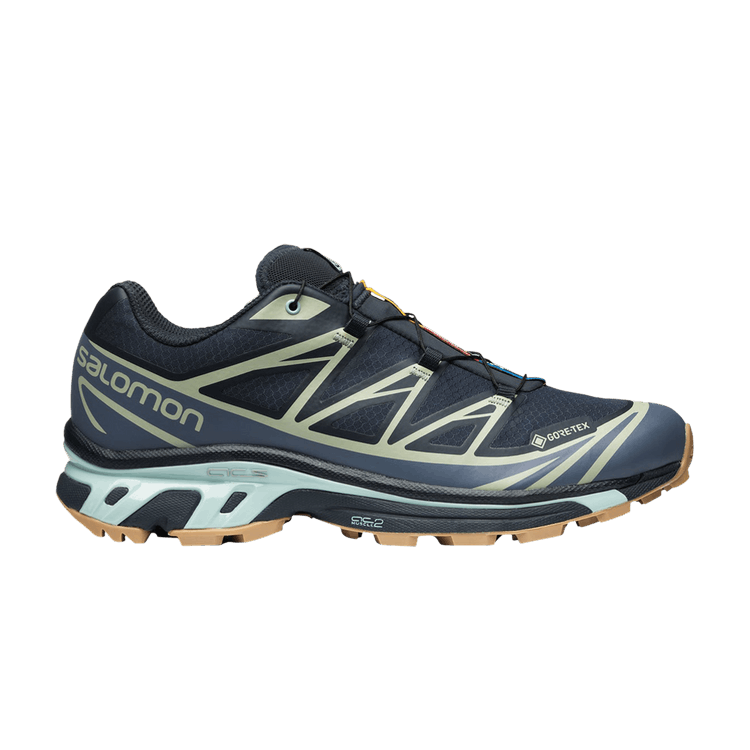 Salomon XT-6 GORE-TEX 'Carbon Desert Sage' — Carbon/Bering Sea/Desert Sage