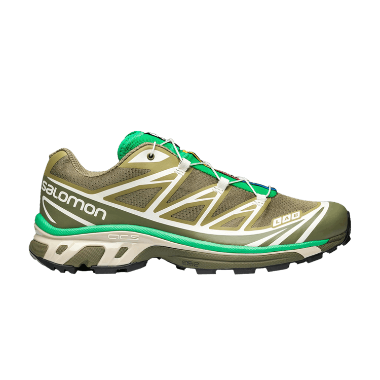 Salomon XT-6 'Dried Herb' — Dried Herb/Deep Lichen Green/Bright Green