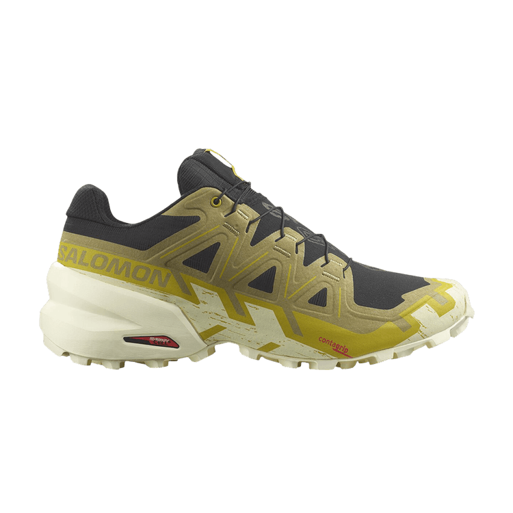 Salomon Speedcross 6 'Black Transparent Yellow' — Black/Cress Green/Transparent Yellow