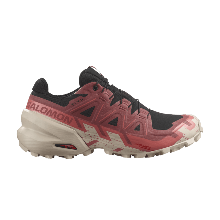 Salomon Wmns Speedcross 6 GORE-TEX 'Black Cow Hide' — Black/Cow Hide/Faded Rose
