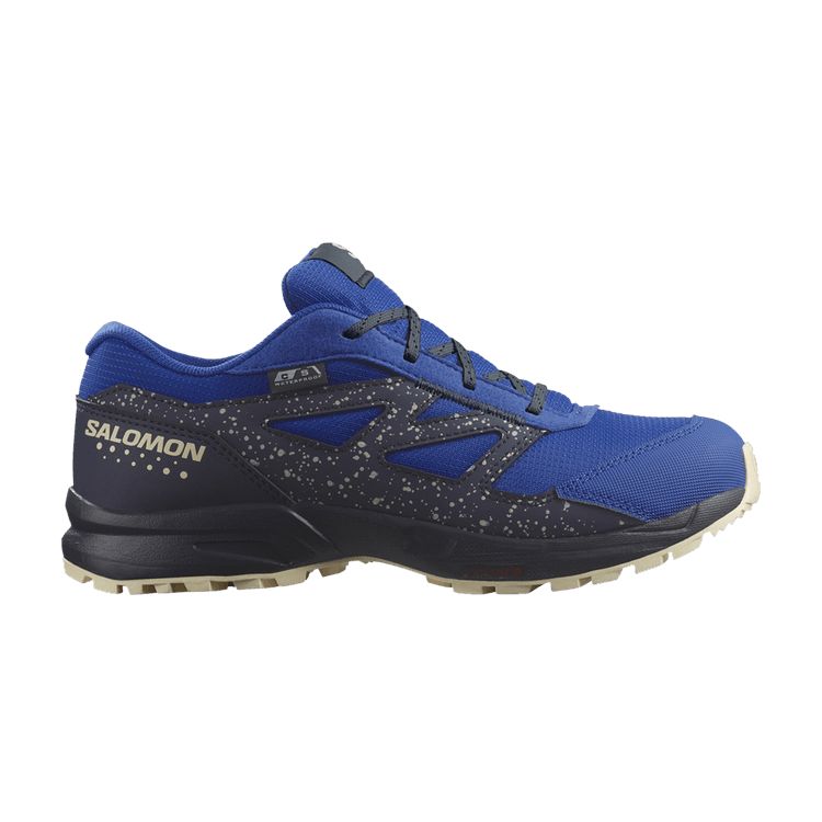 Salomon Outway CSWP Junior 'Lapis Blue Speckled' — Lapis Blue/Carbon/Bleached Sand
