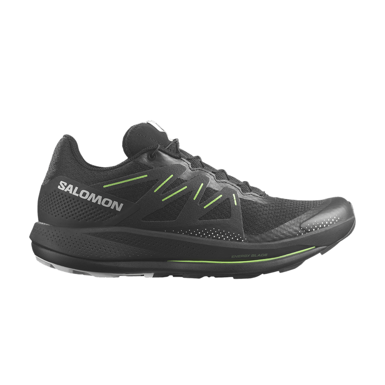 Salomon Pulsar Trail 'Black Green Gecko' — Black/Black/Green Gecko