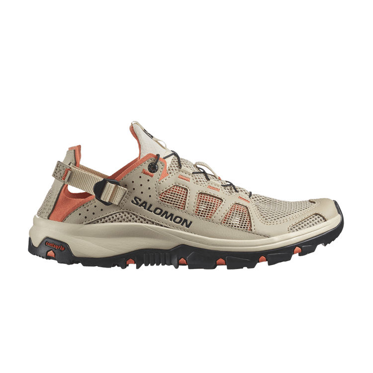 Salomon Wmns Techamphibian 5 'White Pepper Living Coral' — White Pepper/Bleached Sand/Living Coral