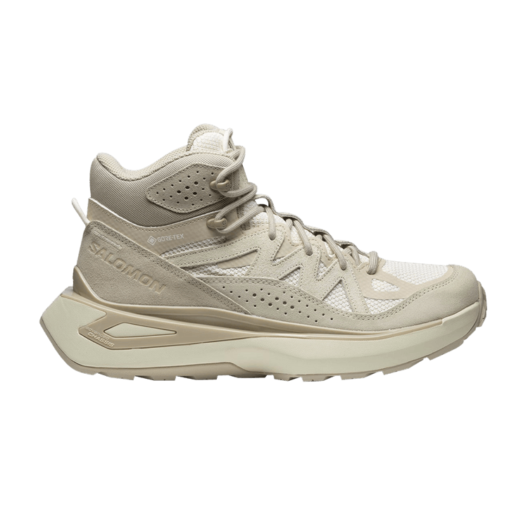 Salomon Odyssey ELMT Mid GORE-TEX 'Vanilla Ice Almond' — Vanilla Ice/Almond Milk/Feather Grey