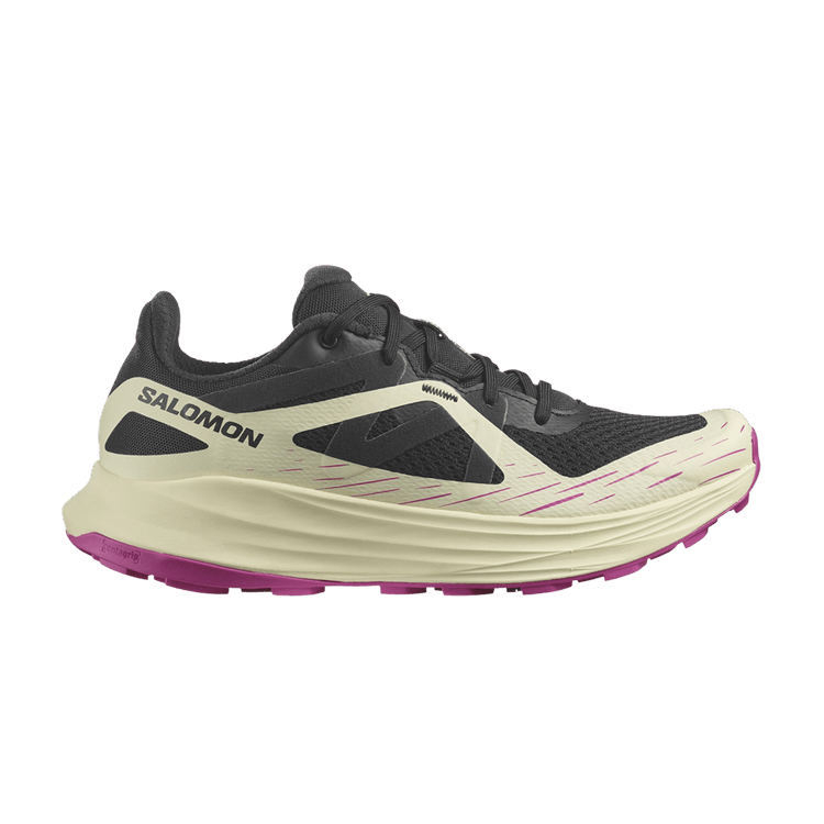 Salomon Wmns Ultra Flow 'Black Rose Violet' — Black/Transparent Yellow/Rose Violet