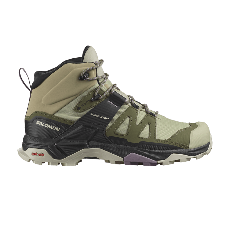Salomon Wmns X Ultra 4 Mid GORE-TEX 'Alfalfa Deep Lichen Green' — Alfalfa/Deep Lichen Green/Almond Milk