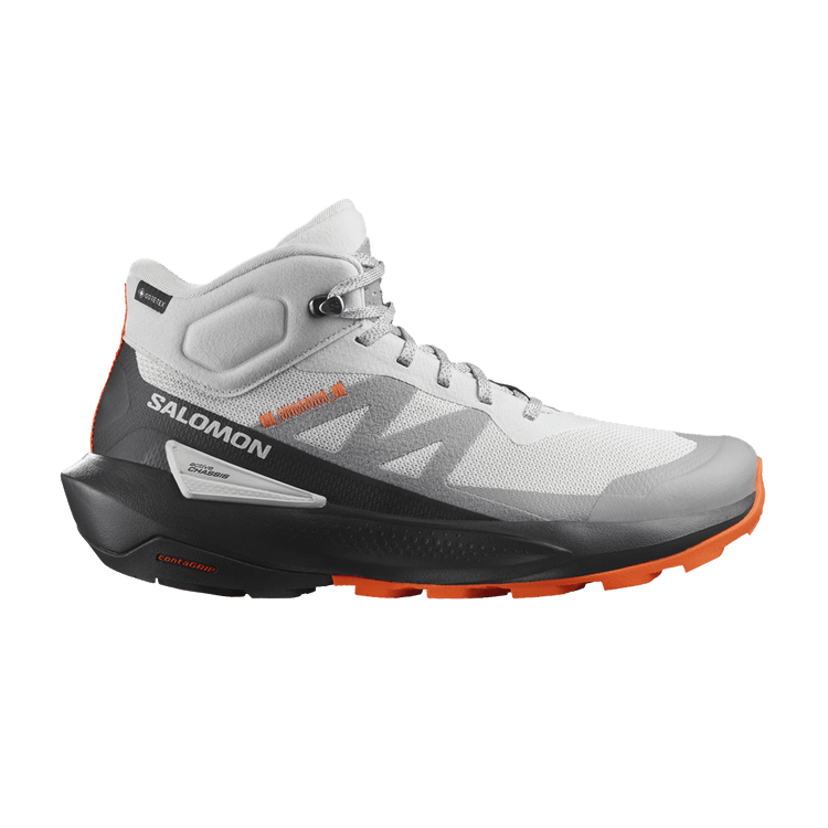 Salomon Elixir Activ Mid GORE-TEX 'Glacier Grey Dragon Fire' — Glacier Grey/Phantom/Dragon Fire