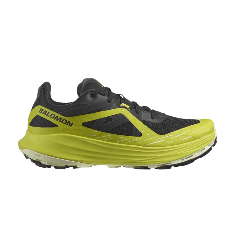 Salomon Ultra Flow 'Black Sulphur Spring Yellow' — Black/Sulphur Spring/Transparent Yellow