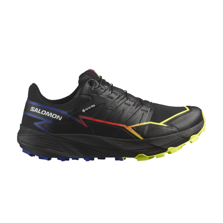 Salomon Thundercross GORE-TEX 'Black Surf The Web' — Black/Surf The Web/Safety Yellow