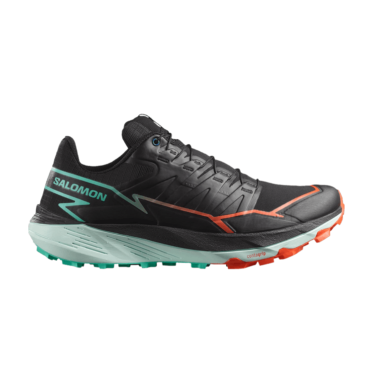 Salomon Thundercross 'Black Green Cherry Tomato' — Black/Cherry Tomato/Electric Green