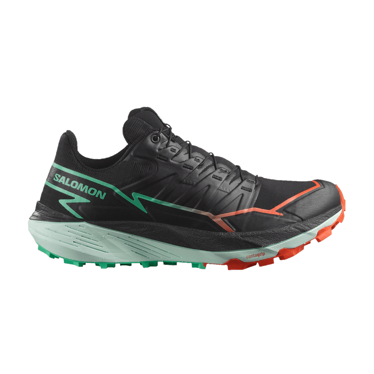 Salomon Wmns Thundercross 'Black Cherry Tomato Green' — Black/Cherry Tomato/Electric Green