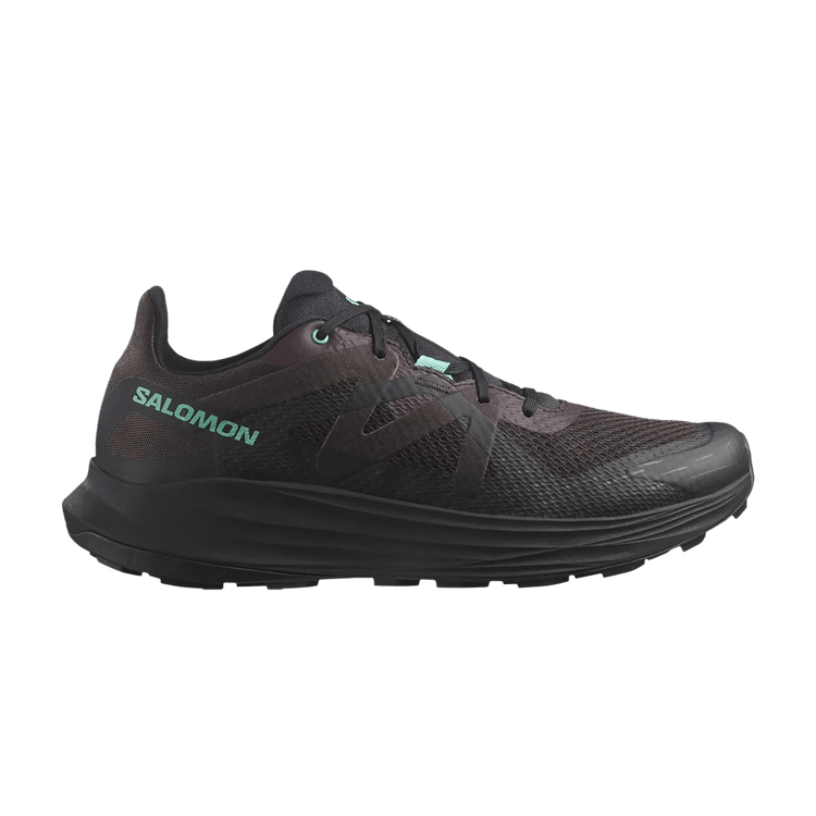 Salomon Ultra Flow 'Black Coffee Electric Green' — Black/Black Coffee/Electric Green