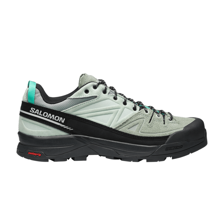 Salomon X-ALP Leather 'Green Milieu' — Black/Green Milieu/Bay