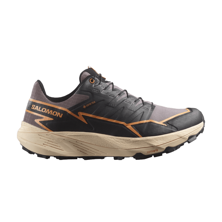 Salomon Wmns Thundercross GORE-TEX 'Shark Black Papaya' — Shark/Black/Papaya
