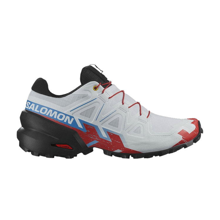 Salomon Wmns Speedcross 6 'White Fiery Red' — White/Black/Fiery Red