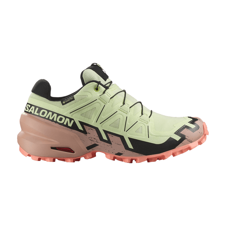 Salomon Wmns Speedcross 6 GORE-TEX 'Lime Cream Mahogany Rose' — Lime Cream/Mahogany Rose/Black