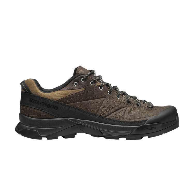 Salomon X-ALP Distressed Leather 'Dark Earth Black' — Dark Earth/Black/Deep Lichen Green