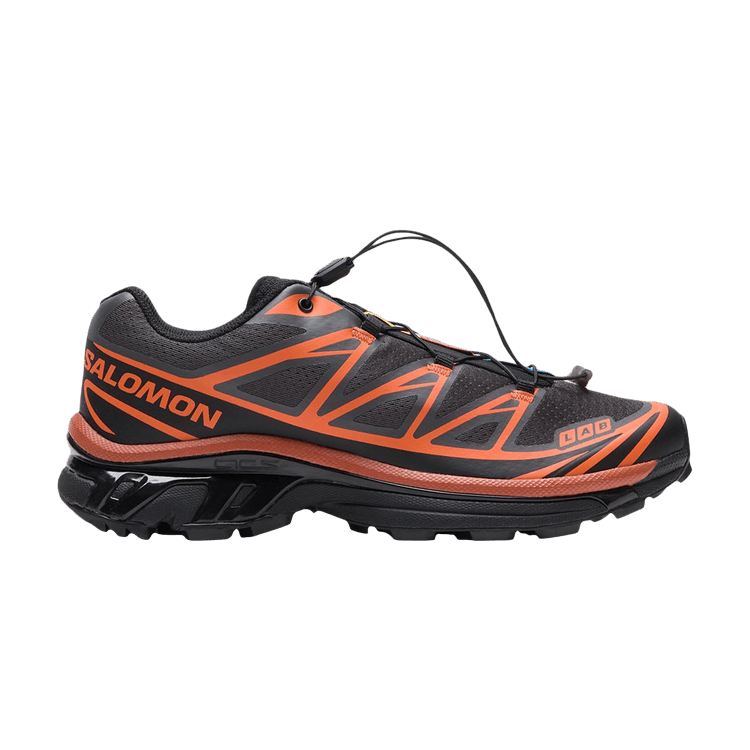 atmos x Salomon XT-6 'Koi' — Asphalt / Black / Red Orange