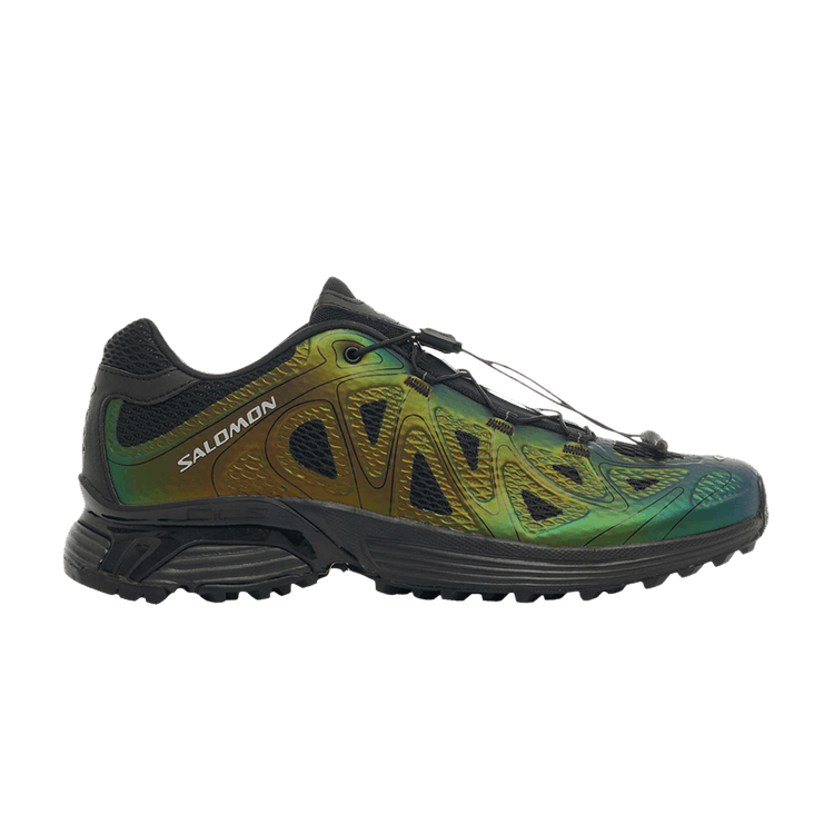 Salomon XT-Whisper Void 'Iridescent Green' — Black/Black/Silver Metallic X
