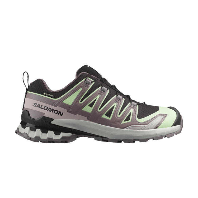 Salomon Wmns XA Pro 3D V9 GORE-TEX 'Black Grey Violet' — Black/Patina Green/Grey Violet
