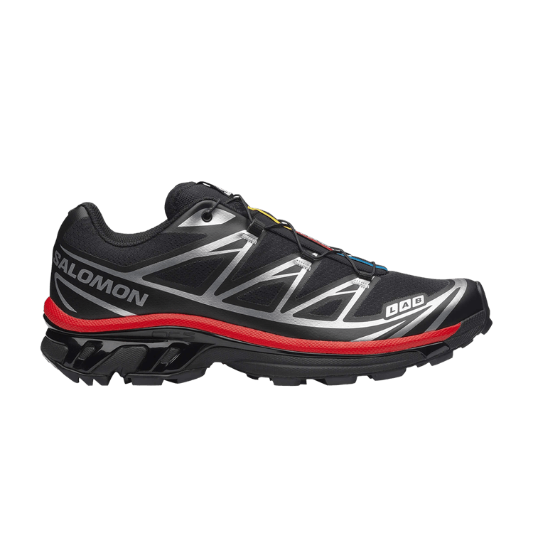 Salomon XT-6 'Black Fiery Red Silver' — Black/Fiery Red/Silver