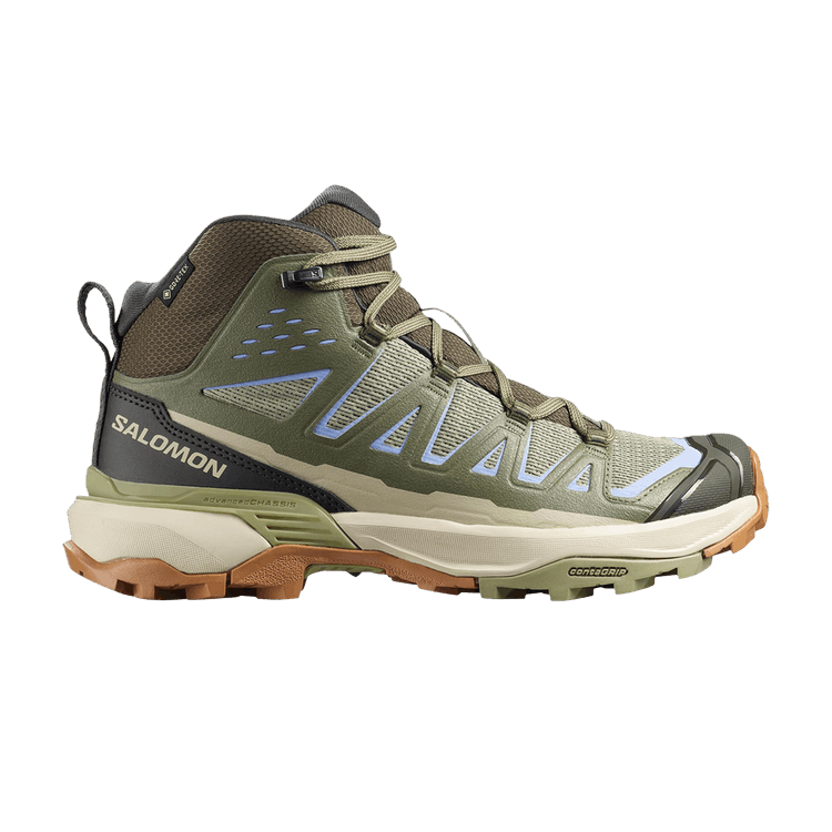 Salomon X Ultra 360 Edge Mid GORE-TEX 'Tea Deep Lichen Green' — Tea / Deep Lichen Green / Brunnera Blue