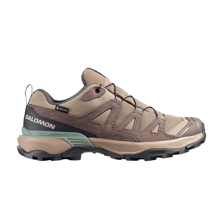 Salomon X Ultra 360 Leather GORE-TEX 'Desert Tan' — Desert Tan / Iron / Green Milieu