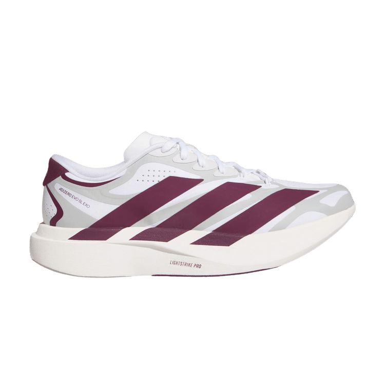 adidas Adizero Evo SL Exo 'Texas A&amp;M Aggies' — Cloud White / Team Maroon / Stone