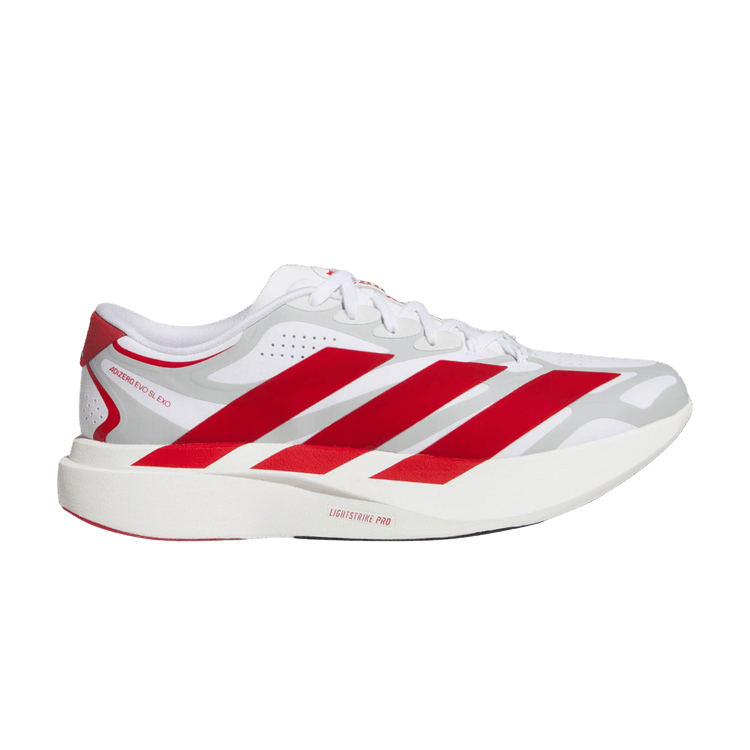 adidas Adizero Evo SL Exo 'Nebraska Cornhuskers' — Cloud White / Team Power Red / Core Black