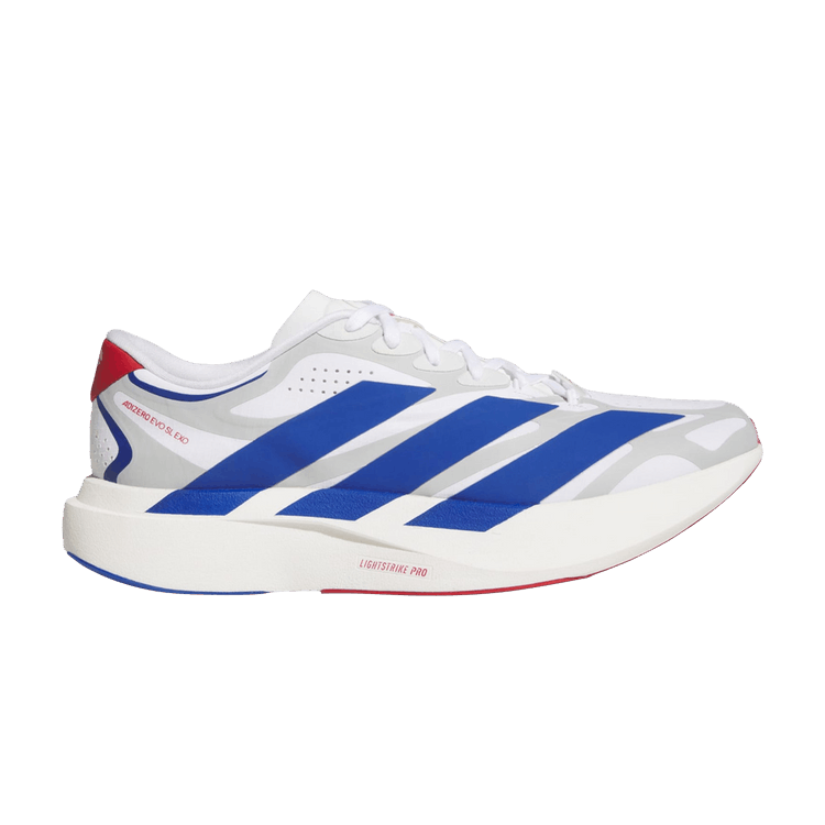 adidas Adizero Evo SL Exo 'Kansas Jayhawks' — Cloud White / Collegiate Royal / Team Power Red
