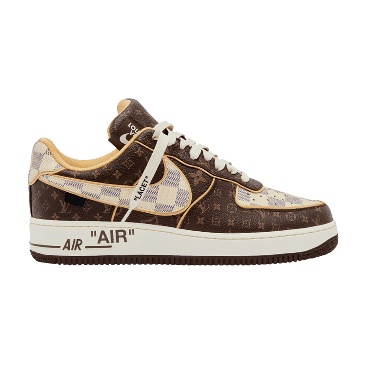 Nike Louis Vuitton x Air Force 1 Low 'Monogram Damier' Pilot Case — Brown/Azure