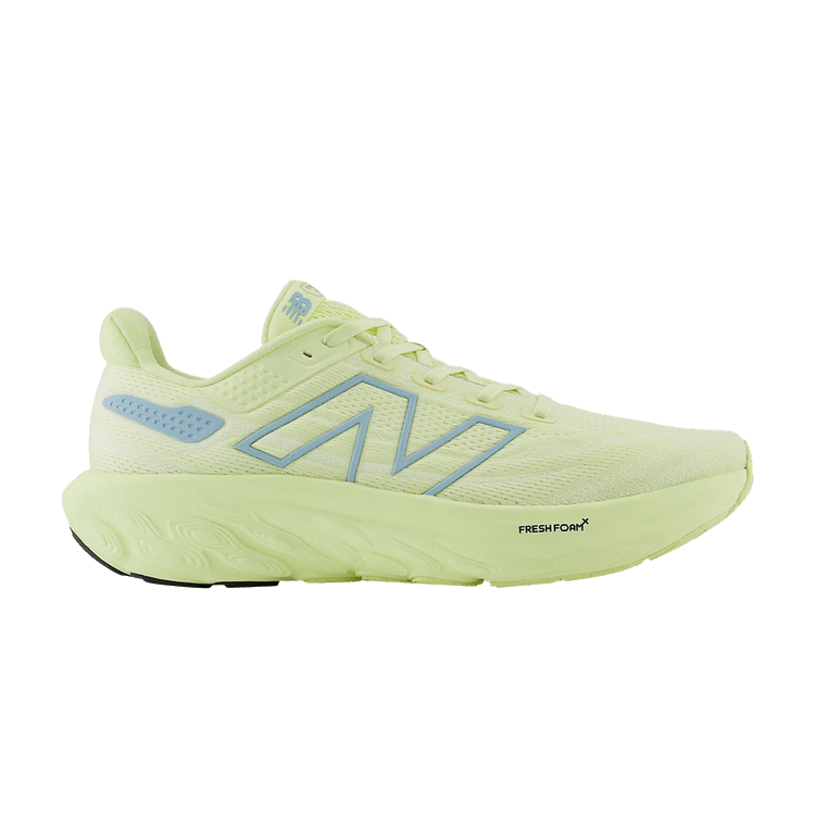 New Balance Fresh Foam X 1080v13 4E Wide 'Limelight Chrome Blue' — Limelight/Chrome Blue/Silver Metallic