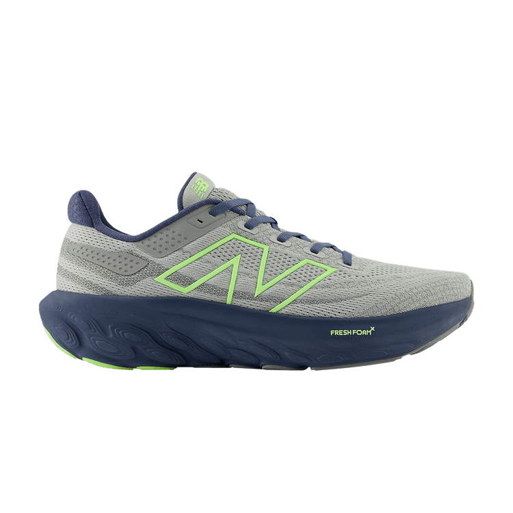 New Balance Fresh Foam X 1080v13 B Narrow 'Raincloud Indigo Lime' — Raincloud/Vintage Indigo/Bleached Lime Glow